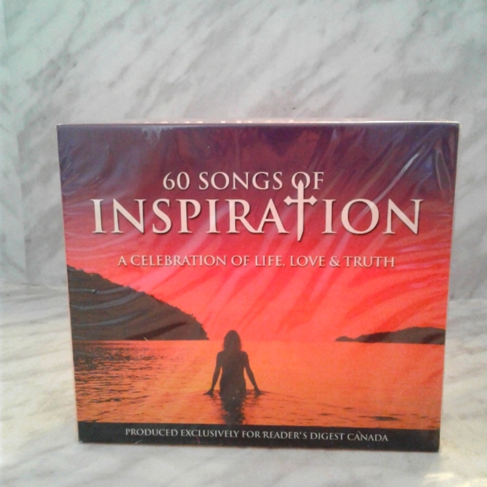 NEW Sealed Reader's Digest 60 Songs of Inspiration 3 CD set celebration of life